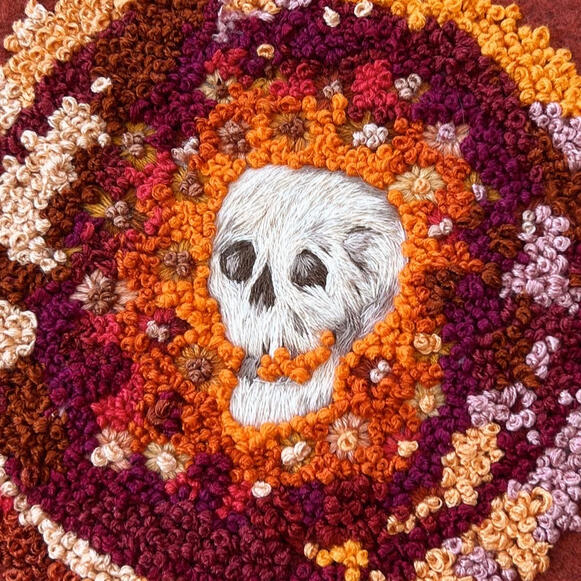 Skull with Flowers, October 2021